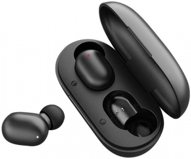 Беспроводные Bluetooth наушники Haylou GT1 с зарядным чехлом (Черный)