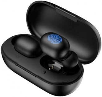 Беспроводные Bluetooth наушники Haylou GT1 с зарядным чехлом (Черный)