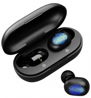 Беспроводные Bluetooth наушники Haylou GT1 с зарядным чехлом (Черный)