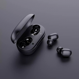 Беспроводные Bluetooth наушники Haylou GT1 с зарядным чехлом (Черный)