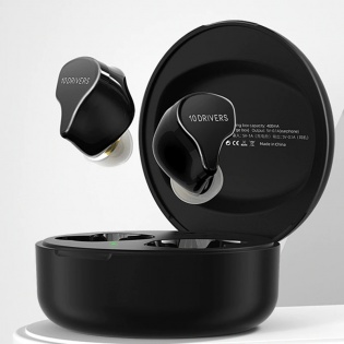 Беспроводные Bluetooth наушники KZ VX10 с гибридными излучателями (Черный)