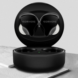 Беспроводные Bluetooth наушники KZ VX10 с гибридными излучателями (Черный)