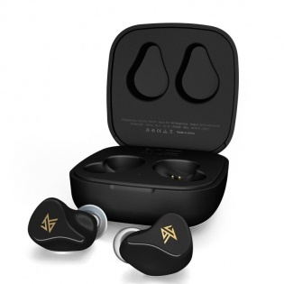 Бездротові навушники Bluetooth KZ Z1 з кейсом для заряджання (Чорний)