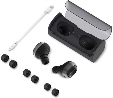 Беспроводные Bluetooth наушники QCY Q29 Pro с зарядным кейсом (Черный)