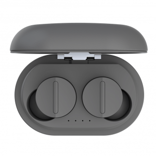 Беспроводные Bluetooth наушники Sabbat Vooplay 100 Glacier с чехлом для зарядки (Серый)