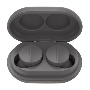 Беспроводные Bluetooth наушники Sabbat Vooplay 100 Glacier с чехлом для зарядки (Серый)