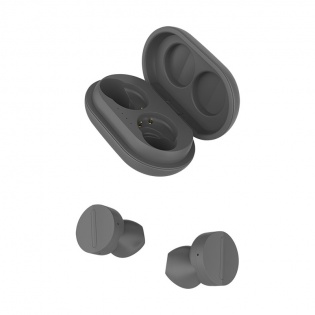 Беспроводные Bluetooth наушники Sabbat Vooplay 100 Glacier с чехлом для зарядки (Серый)