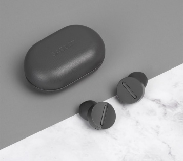 Беспроводные Bluetooth наушники Sabbat Vooplay 100 Glacier с чехлом для зарядки (Серый)