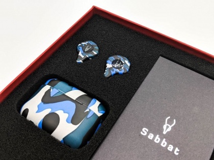 Беспроводные Bluetooth наушники Sabbat X12 Ultra Caribbean c поддержкой aptX (Черно-синий)