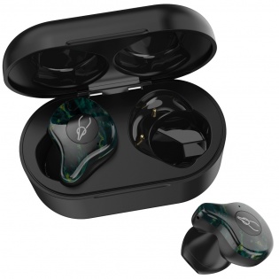 Беспроводные Bluetooth наушники Sabbat X12 Ultra Dream Stone c поддержкой aptX (Черно-зеленый)
