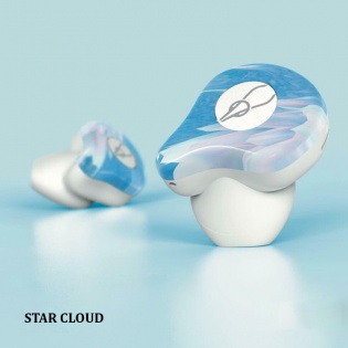 Беспроводные Bluetooth наушники Sabbat X12 Ultra Star cloud c поддержкой aptX (Бело-голубой)