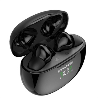 Беспроводные Bluetooth наушники Awei T15P с зарядным кейсом (Черный)