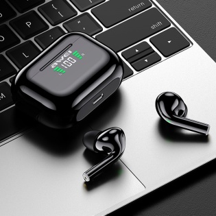 Бездротові Bluetooth навушники Awei T29P із зарядним чохлом та захистом від вологи IPX6 (Чорний)