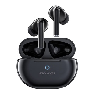 Беспроводные Bluetooth наушники Awei T61 с зарядным боксом (Черный)
