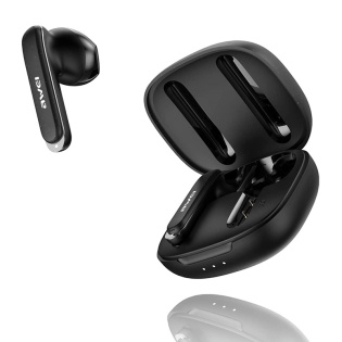 Беспроводные Bluetooth наушники Awei T66 с сенсорным управлением и шумоподавлением микрофона (Черный)