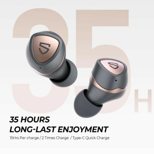 Беспроводные Bluetooth наушники Soundpeats Sonic (Серый)
