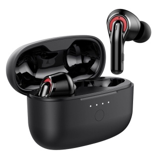 Бездротові Bluetooth навушники Tribit FlyBuds C1 BTH93 з підтримкою aptX та 4 мікрофонами (Чорний)