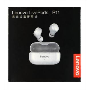 Бездротовi Bluetooth навушники Lenovo LP11 iз зарядним кейсом (Чорний)