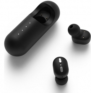 Bluetooth гарнитура QCY Mini 1 с зарядным кейсом (Черный)