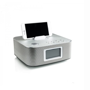 Bluetooth колонка Remax RB-H3 Speaker with Alarm Clock (Срiблястий)