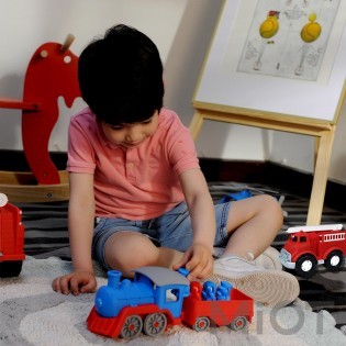 Паровозик і машинка Bravokids Super Driver Series Set