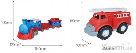 Паровозик и машинка Bravokids Super Driver Series Set
