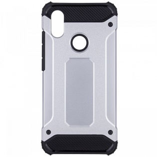 Бронированный противоударный TPU+PC чехол SPIGEN (HC) для Xiaomi Mi 6X / Mi A2 Серебряный (98055)