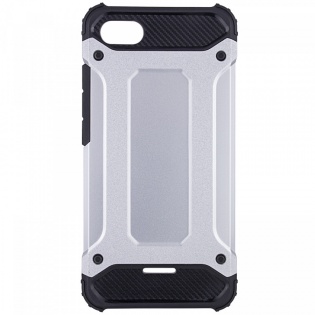 Бронированный противоударный TPU+PC чехол SPIGEN (HC) для Xiaomi Redmi 6A Серебряный (98063)