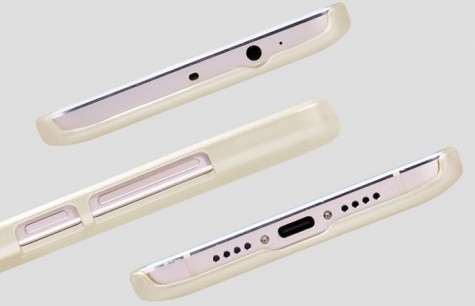 Чехол бампер Nillkin Frosted Shield F-HC XM-5S PLUS для смартфонов Xiaomi Mi5s Plus Gold