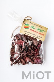 Бурякові чіпси, 50 г (450-500г свіжого буряка)