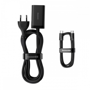 Быстрая зарядка 65Вт Baseus GaN3 Pro CCGP040101 2x Type-C USB PD QC4.0 (Черный)
