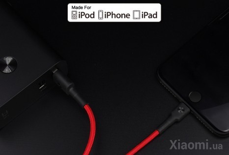 Кабель Xiaomi ZMi AL823 USB - Lighting Kevlar Red 30 см