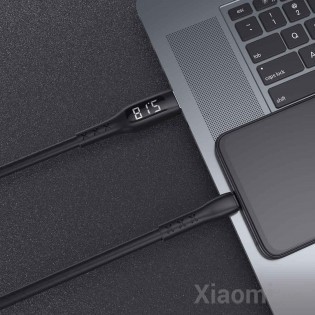 Кабель c дисплеем Xiaomi WSKEN USB-Type-C 1.2m Black