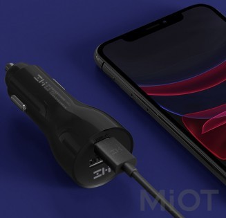 Автомобільний зарядний пристрій Xiaomi ZMi Car Charger 1A 1C 45W Black AP721