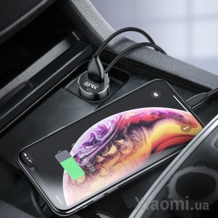 Автомобильное зарядное устройство и разветвитель Xiaomi Baseus 3.1A