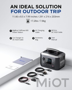 Зарядна станція BigBlue CellPowa CP600 / 600 Вт / 537.6 Вт/ч / LiFePO4