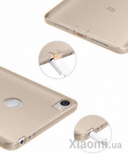 Чехол бампер cиликоновый Nillkin Xiaomi Mi Max Gold N-TPU XM-MAX