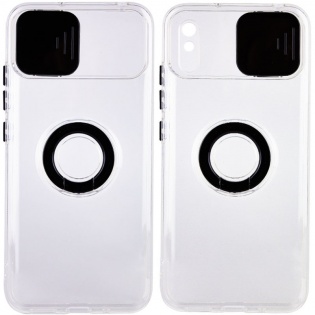 Чехол Camshield ColorRing TPU со шторкой для камеры для Xiaomi Redmi 9A Черный (182781)