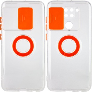 Чехол Camshield ColorRing TPU со шторкой для камеры для Xiaomi Redmi Note 9 / Redmi 10X Оранжевый (182802)