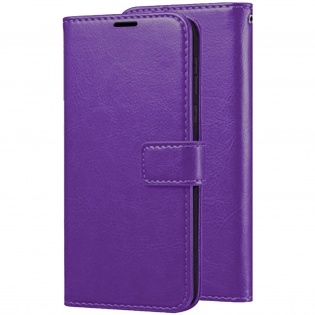 Чехол (книжка) Wallet Glossy с визитницей для Xiaomi Redmi Note 8 Pro Фиолетовый (120078)
