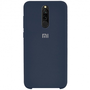 Чехол Silicone case для Xiaomi Redmi 8 Синий / Midnight Blue (120687)