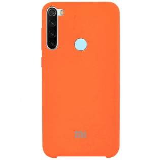 Чехол Silicone case для Xiaomi Redmi Note 8 Оранжевый / Neon Orange (120581)