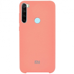 Чехол Silicone case для Xiaomi Redmi Note 8 Персиковый / Peach (120582)