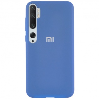 Чехол Silicone Case Full Protective для Xiaomi Mi Note 10 / Note 10 Pro / CC9 Pro Голубой / Azure (121505)