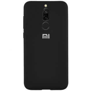 Чехол Silicone Case Full Protective для Xiaomi Redmi 8 Черный / Black (114733)