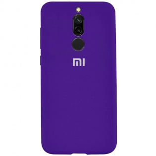 Чехол Silicone Case Full Protective для Xiaomi Redmi 8 Фиолетовый / Purple (114732)