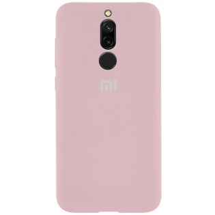 Чехол Silicone Case Full Protective для Xiaomi Redmi 8 Розовый / Pink Sand (114716)