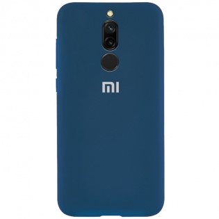 Чехол Silicone Case Full Protective для Xiaomi Redmi 8 Синий / Cobalt (114725)