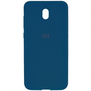 Чехол Silicone Case Full Protective для Xiaomi Redmi 8a Синий / Cobalt (114685)