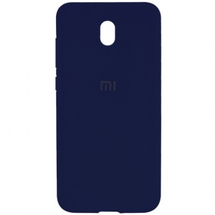 Чехол Silicone Case Full Protective для Xiaomi Redmi 8a Синий / Dark Blue (114686)